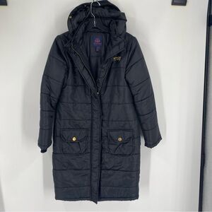 Dereon Black Women's Puffer Long Jacket size Juniors XL